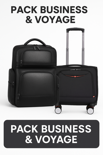 Pack Voyage Complet – Sac à Dos + Valise Cabine