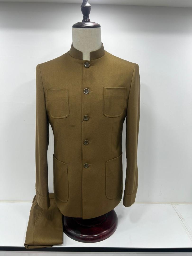 Costume homme bleu marine style Mao – Élégance & modernité