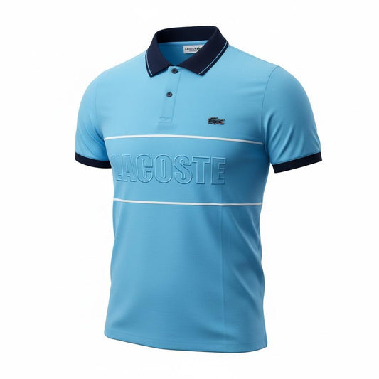 Polo Bleu Rayè Modéle Lacoste