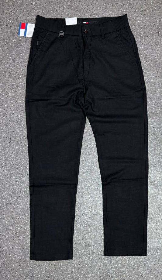 Pantalon Homme en Lin Bleu Marine