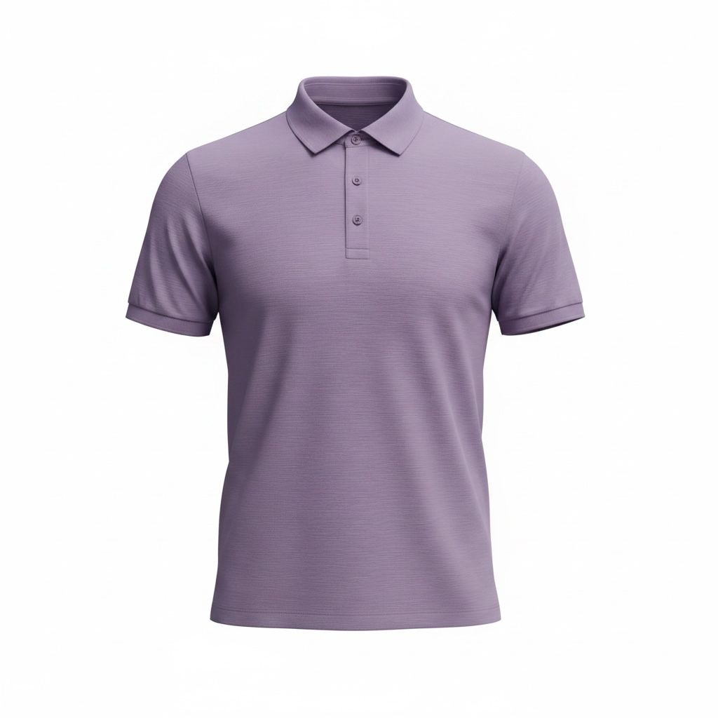 Polo Homme Mauve Élégant – Coupe Moderne