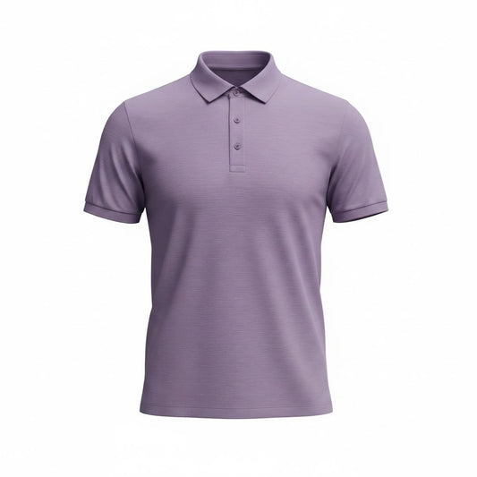 Polo Homme Mauve Élégant – Coupe Moderne